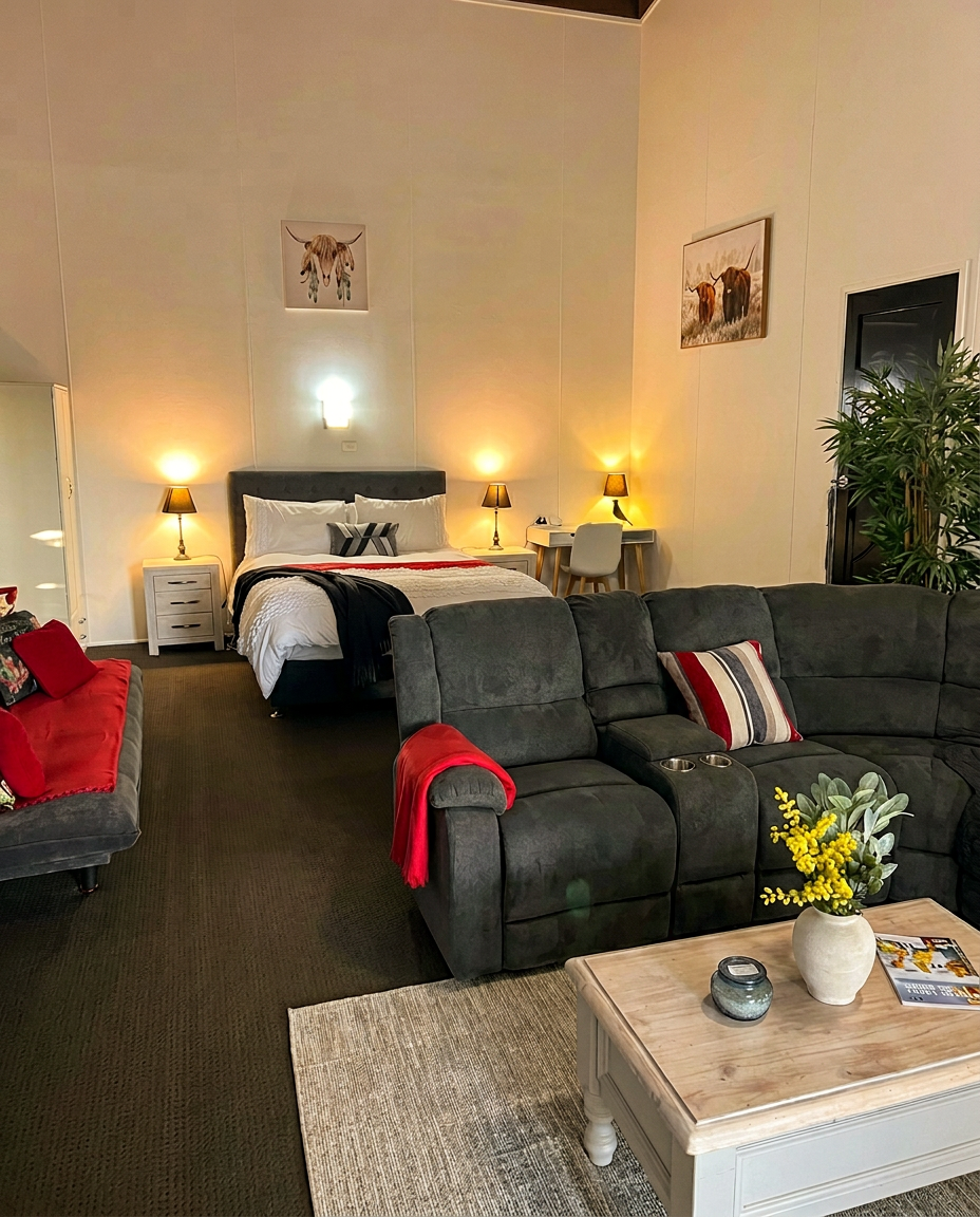 Studio Apartment at Longhorn Ranch Apartments in Orbost, VIC — self-contained accommodation